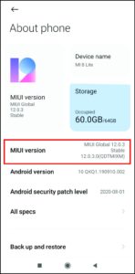 MUI Version of Android