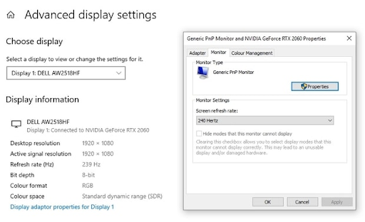 Set the Refresh Rate of your Monitor