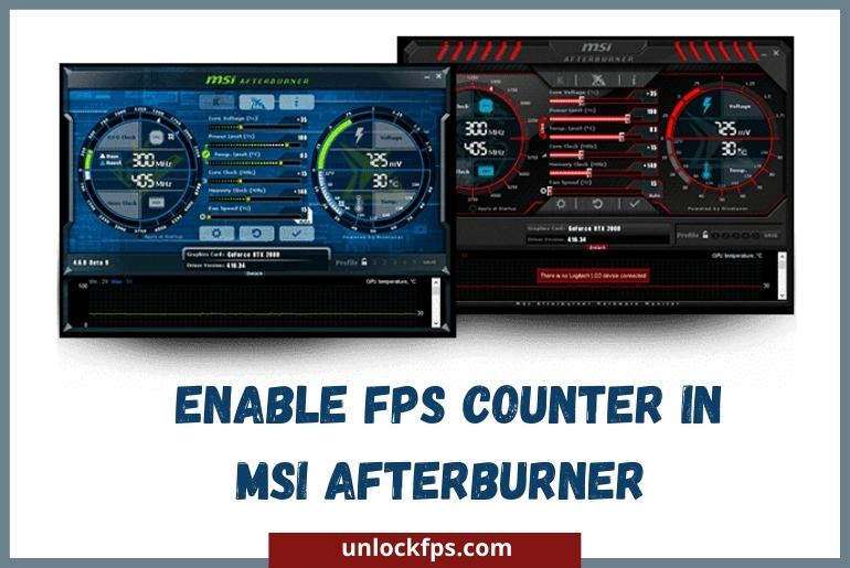 Enable FPS Counter in MSI Afterburner