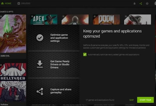 Homepage of Nvidia