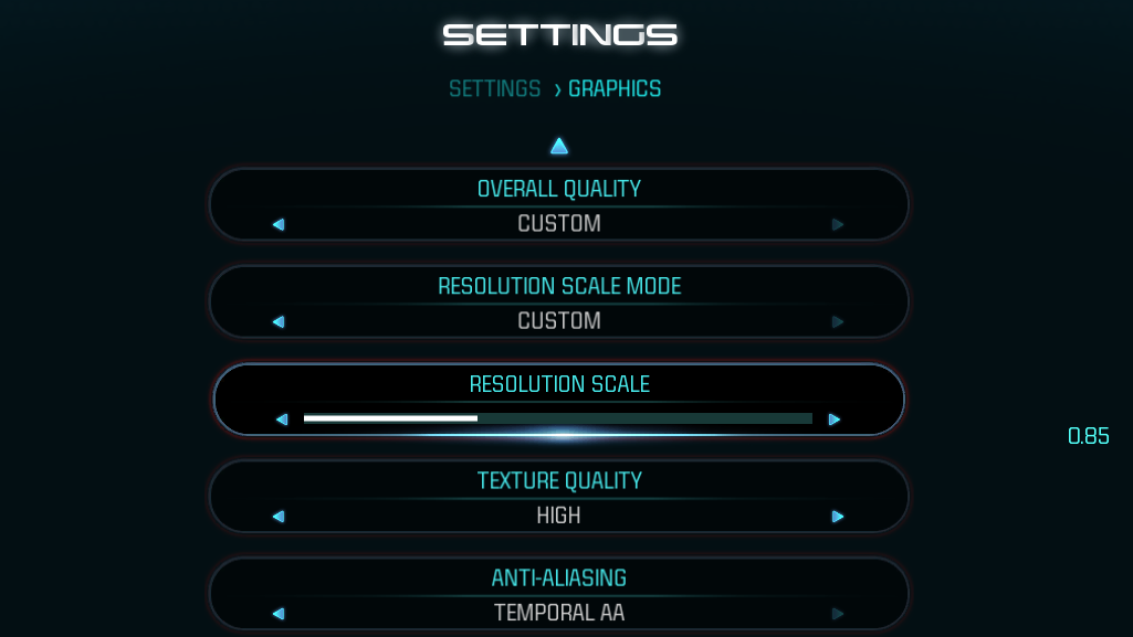 Resolution Scaling